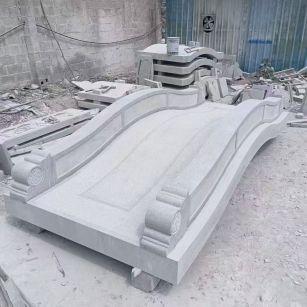 聊城 芝麻灰花岗岩园林景观 小石桥