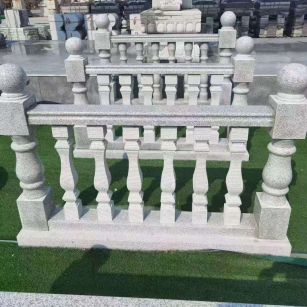 聊城 别墅石材栏杆特写