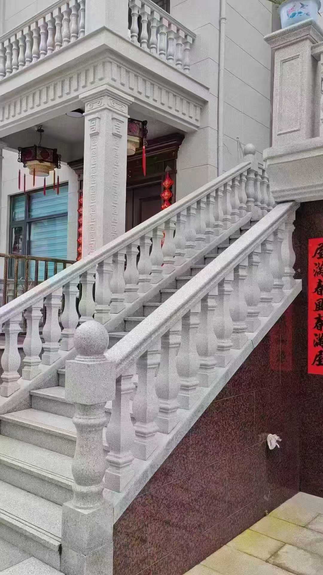 聊城 天然石材 阳台庭院护栏、栏杆