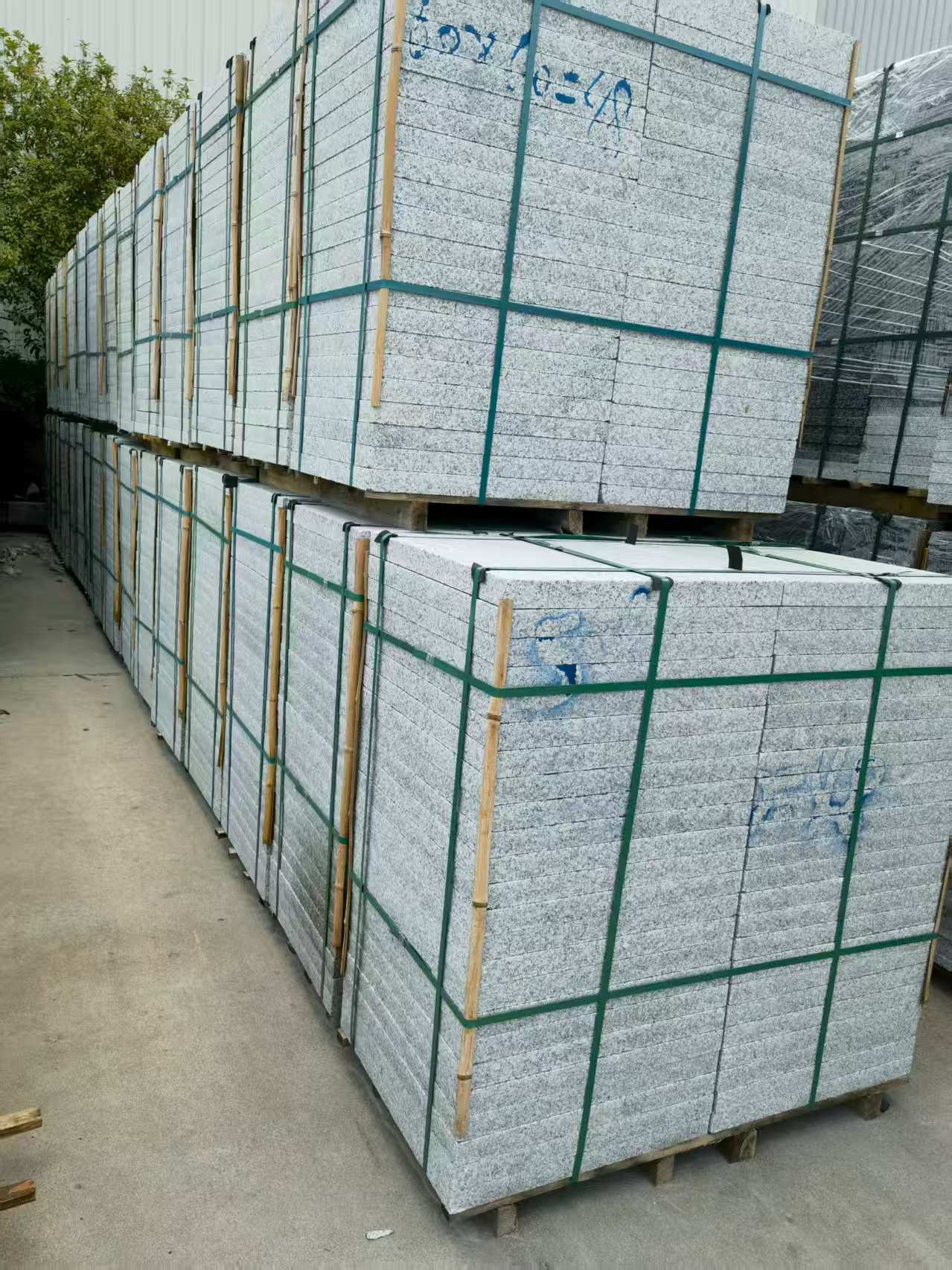 聊城 大花芙蓉白火烧成品，市政园林广场地铺石