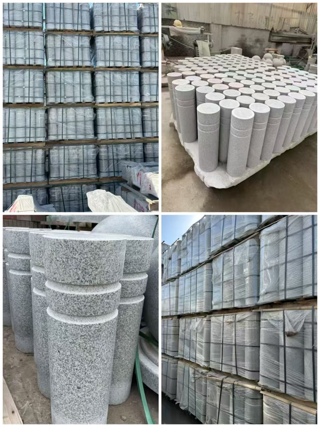 聊城 芝麻白花岗岩挡车柱、隔离柱多少钱